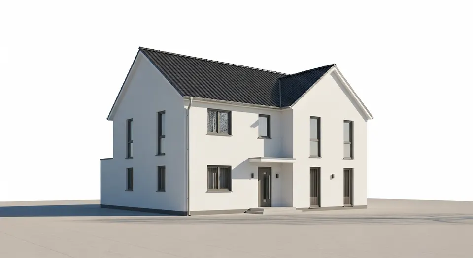 Fertighaus-Preise-Vorschau im Konfigurator: Einfamilienhaus mit Satteldach und Richtpreis