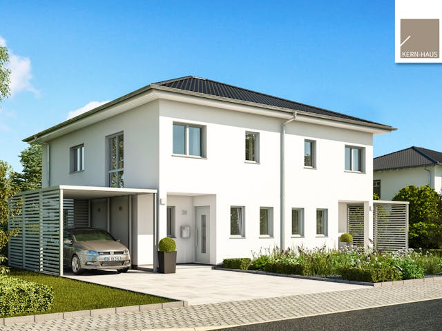 Doppelhaus Linus von Kern-Haus – Fertighaus mit Preisangabe